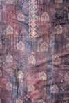Brown Chanderi Unstitched Salwar Suit With Chanderi Dupatta