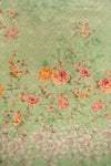 Olive Muslin Unstitched Salwar Suit With Muslin Dupatta