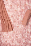 Gajari Organza Unstitched Salwar Suit With Chiffon Dupatta