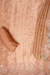 Peach Shimmer Unstitched Salwar Suit With Chinon Dupatta