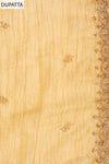 Mustard Organza Unstitched Salwar Suit With Organza Dupatta