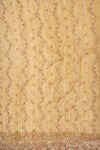Mustard Organza Unstitched Salwar Suit With Organza Dupatta