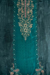 Mint Green Crepe Unstitched Suit Salwar With Crepe Dupatta