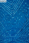 Dark Firozi Muslin Unstitched Salwar Suit With Muslin Dupatta