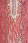 Gajari Crepe Unstitched Salwar Suit With Chiffon Dupatta