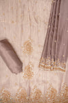 Onion Shimmer Unstitched Suit Salwar With Chinon Dupatta