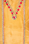 Mustard Tissue Unstitched Salwar Suit With Tissue Dupatta