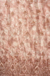 Onion Organza Unstitched Salwar Suit With Chiffon Dupatta
