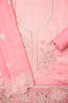 Gajari Organza Unstitched Salwar Suit With Chiffon Dupatta