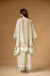 Pista Crepe Readymade Suit With Palazzo