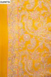 Mustard Pashmina Unstitched Salwar Suit With Cotton Dupatta