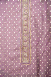 Mauve Cotton Unstitched Salwar Suit With Cotton Dupatta