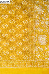 Mustard Cotton Unstitched Salwar Suit With Cotton Dupatta