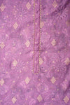 Mauve Cotton Unstitched Salwar Suit With Cotton Dupatta