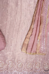 Onion Shimmer Unstitched Salwar Suit With Chinon Dupatta