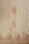 Olive Shimmer Unstitched Salwar Suit With Cotton Dupatta