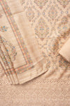 Tussar Cotton Unstitched Salwar Suit With Cotton Dupatta