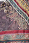 Matelic Mouve Crepe Unstitched Suit Salwar With Crepe Dupatta