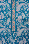Blue Pashmina Unstiched Salwar Suit With Pashmina Dupatta