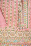 Gajari Crepe Unstitched Salwar Suit With Georgette Dupatta