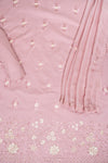 Onion Muslin Unstitched Suit Salwar With Chiffon Dupatta
