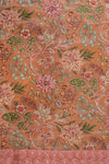 Copper Crepe Unstitched Salwar Suit With Crepe Dupatta