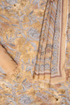 Tussar Crepe Unstitched Salwar Suit With Georgette Dupatta