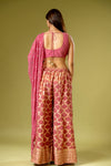 Gajari Tissue Readymade Sharara Set With Organza Dupatta