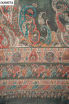 Mehndi Pashmina Unstitched Salwar Suit With Pashmina Dupatta
