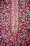 Garnet Pashmina Unstitched Salwar Suit With Pashmina Dupatta