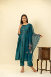 Rama Cotton Readymade Suit And Pant With Cotton Dupatta