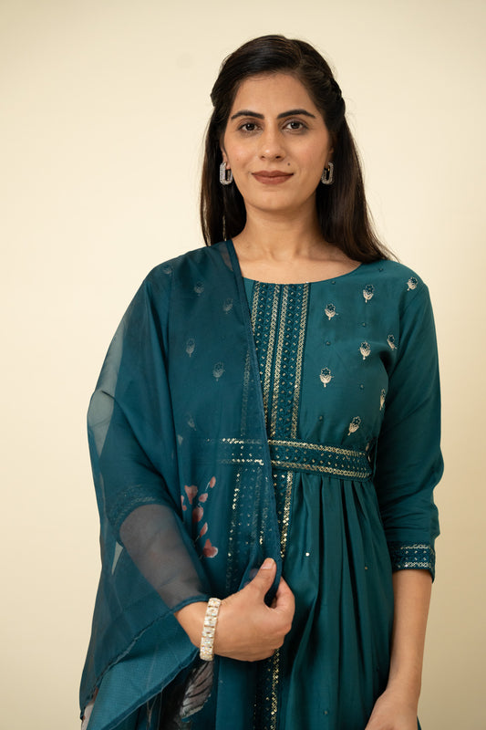 Kurtis with attached dupatta best sale