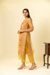 Tussar Cotton Readymade Suit And Pant With Cotton Dupatta