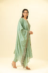 Pista Cotton Readymade Suit And Pant With Cotton Dupatta