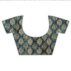 Black Cotton Silk Saree With Unstitched Blouse