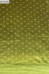 Magenta Silk Printed Saree With Unstitched Blouse