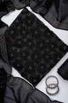 Black Organza Unstitched Salwar Suit With Organza Dupatta