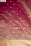 Rama South Silk Saree With Unstitched Blouse