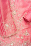 Gajari Organza Unstitched Salwar Suit With Organza Dupatta