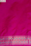Rama Magenta Banarasi Silk Digital Printed Saree With Unstitched Blouse