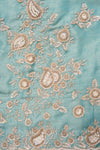 Mint Green Organza Unstitched Salwar Suit With Organza Dupatta