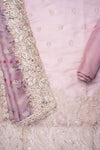 Onion Organza Unstitched Salwar Suit With Organza Dupatta
