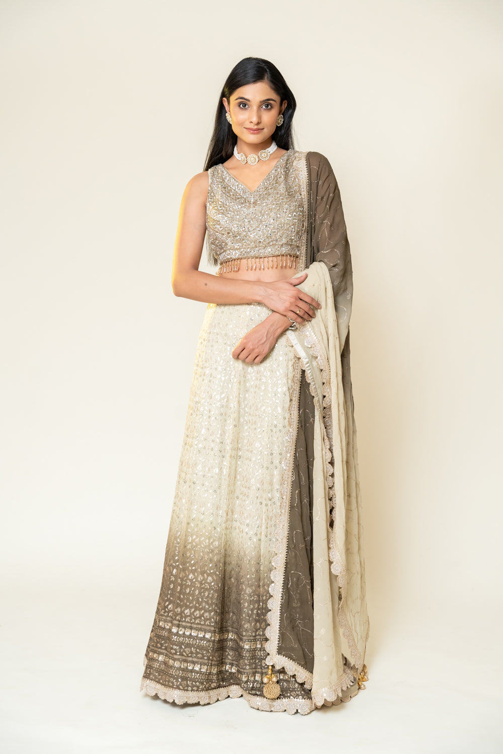 Georgette Lehenga Set With Georgette Dupatta