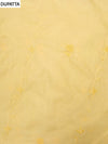 Lemon Gold Cotton Unstitched Salwar Suit With Cotton Dupatta