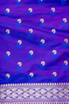 Purple Banarasi Silk Unstitched Salwar Suit With Silk Dupatta