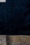 Grey  Silk Printed Saree With Unstitched Blouse