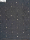 Tussar Grey Cotton Unstitched Salwar Suit With Cotton Dupatta