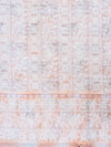 White Peach Cotton Unstitched Salwar Suit With Cotton Dupatta