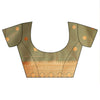Mehendi Rust South Silk Printed Saree With Unstitched Blouse