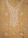 Mehndi Organza Unstitched Salwar Suit With Organza Dupatta